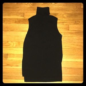 Black Turtle Neck Sweater Tank